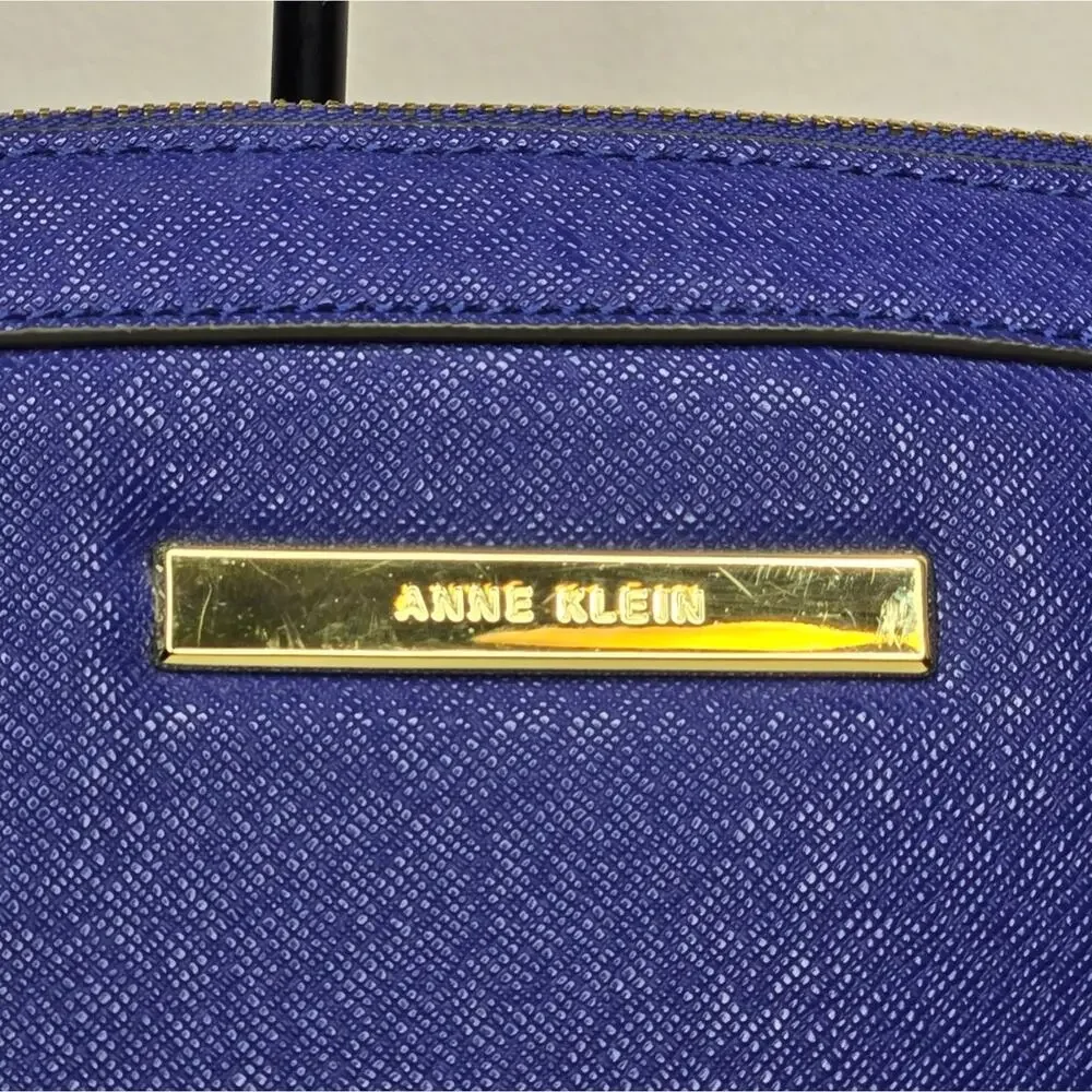 Anne Klein Cobalt Blue Dome Purse Satchel Handbag